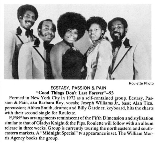 Ecstasy, Passion & Pain