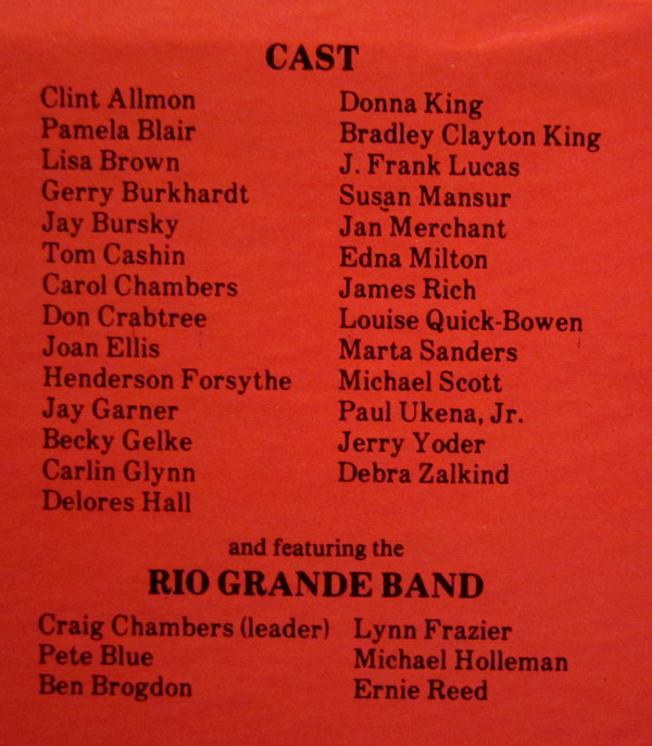 "The Best Little Whorehouse In Texas" Cast