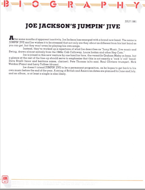 Joe Jackson's Jumpin' Jive