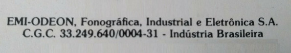 EMI-Odeon Fonográfica, Industrial e Eletrônica S.A.