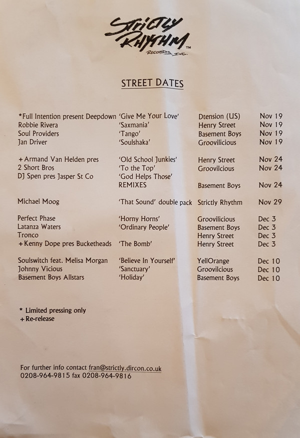 Strictly rhythm Records, Inc.