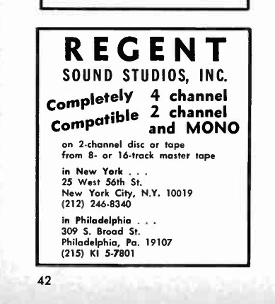 Regent Sound Studios, New York City