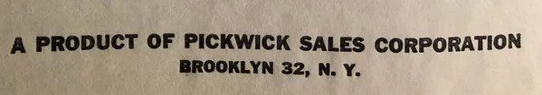 Pickwick Sales Corp.