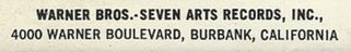 Warner Bros. - Seven Arts Records, Inc.