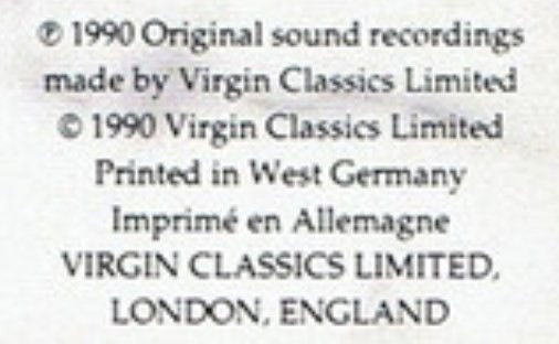 Virgin Classics Limited