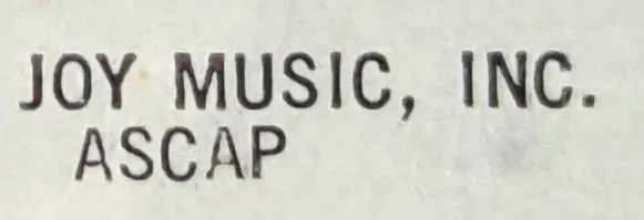 Joy Music, Inc.