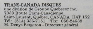 Trans-Canada Disques