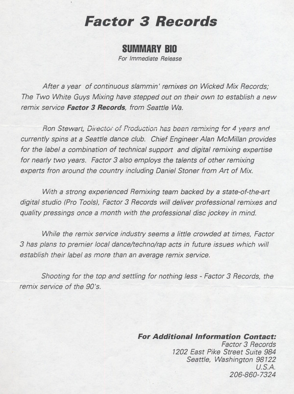 Factor 3 Records