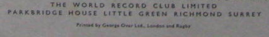 The World Record Club Limited