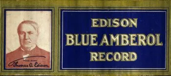 Edison Blue Amberol Record