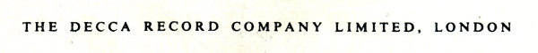 The Decca Record Company Limited