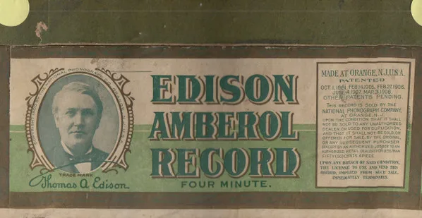 Edison Amberol Record