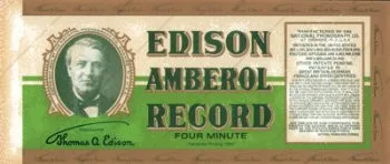 Edison Amberol Record