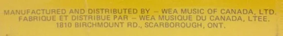 WEA Music Of Canada, Ltd.