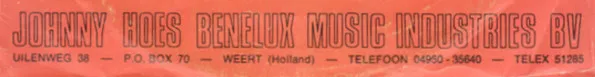 Johnny Hoes Benelux Music Industries B.V.