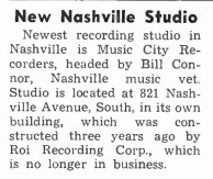 Music City Recorders, Nashville