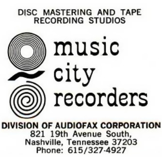 Music City Recorders, Nashville