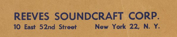 Reeves Soundcraft Corp.
