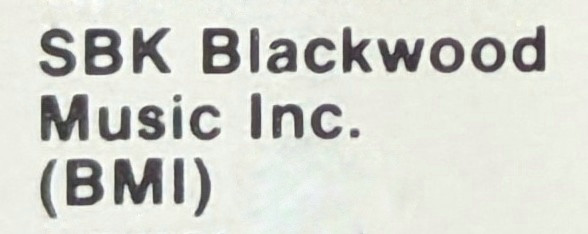 SBK Blackwood Music Inc.