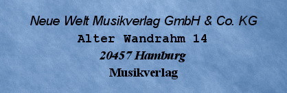 Neue Welt Musikverlag GmbH & Co. KG