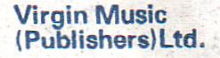 Virgin Music (Publishers) Ltd.