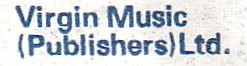 Virgin Music (Publishers) Ltd.