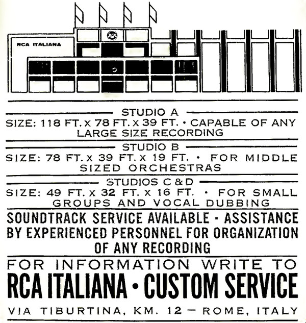 RCA Studios, Rome