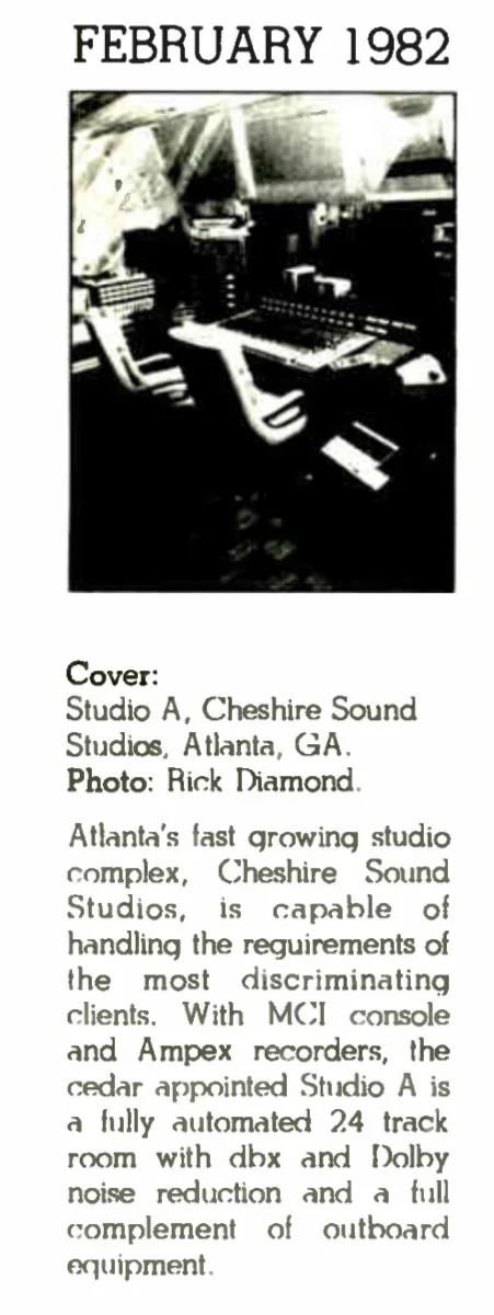 Cheshire Sound Studios