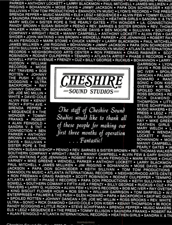 Cheshire Sound Studios