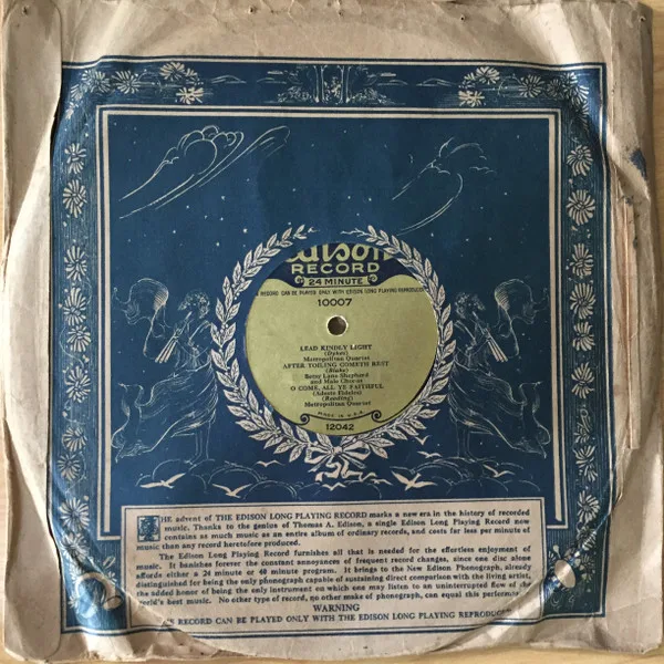 Edison Long Playing Record