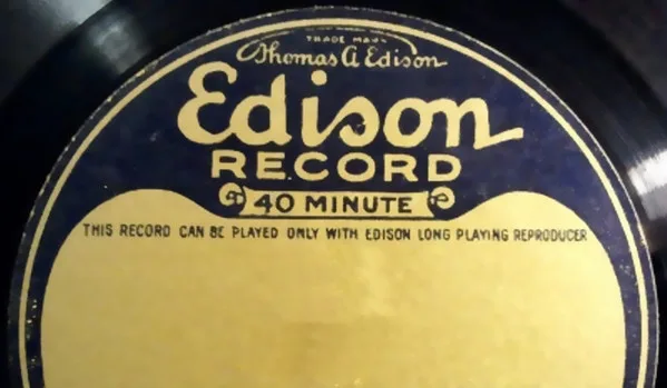Edison Long Playing Record