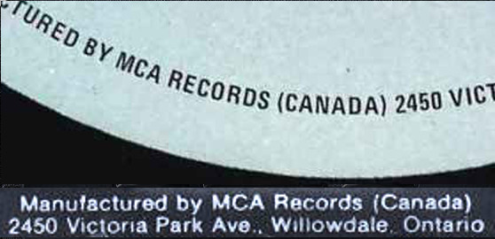 MCA Records (Canada)