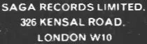 Saga Records Ltd.