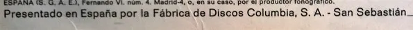 Fábrica De Discos Columbia S.A.