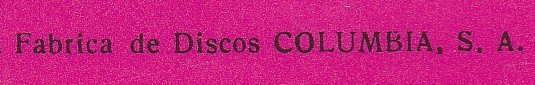 Fábrica De Discos Columbia S.A.