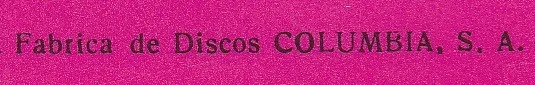 Fábrica De Discos Columbia S.A.