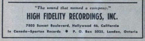 High Fidelity Recordings, Inc.