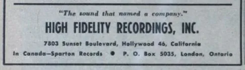 High Fidelity Recordings, Inc.