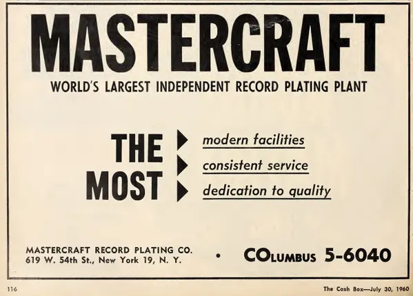 Mastercraft Record Plating Co.