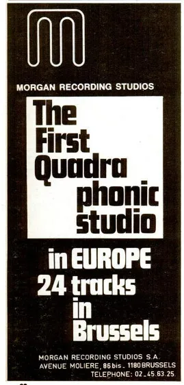 Morgan Studios, Brussels