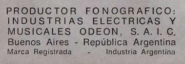 Industrias Electricas Y Musicales Odeon S.A.I.C.