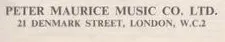 Peter Maurice Music Co. Ltd.