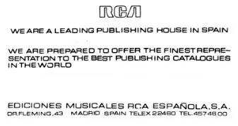 Ediciones Musicales RCA Española, S.A.