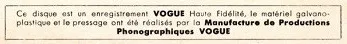 Manufacture De Productions Phonographiques Vogue