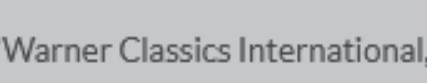 Warner Classics International