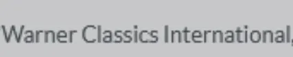 Warner Classics International