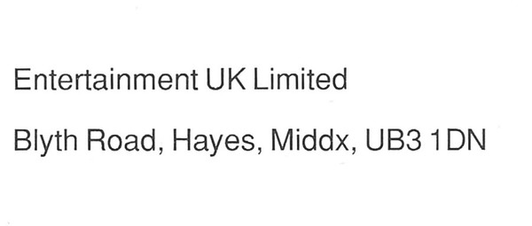 Entertainment UK Limited
