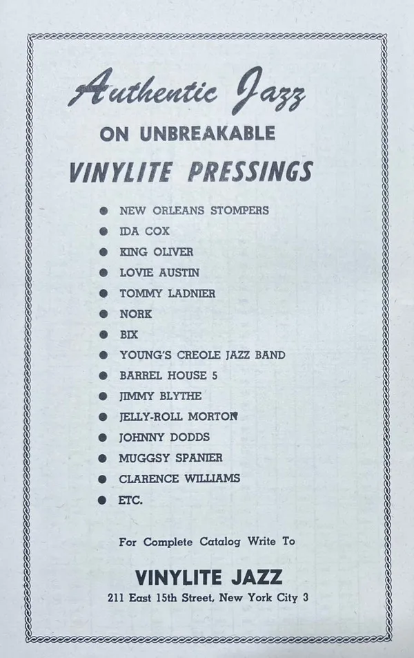 Vinylite Jazz Re-Issues