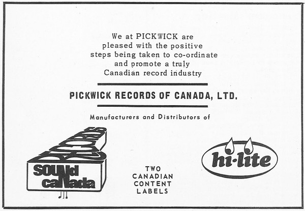 Pickwick Records Of Canada Ltd.