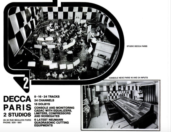 Decca Studios, Paris